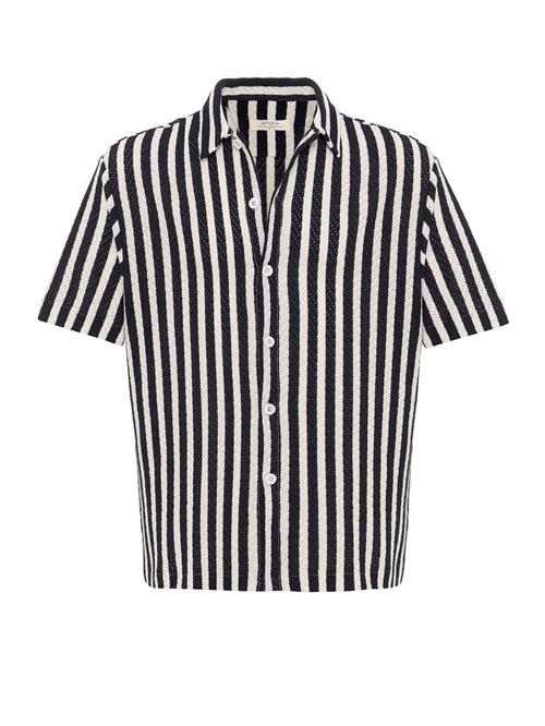 Antioch Skjorte  natblå / hvid