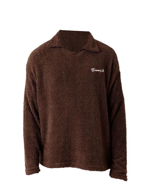 Dandalo Pullover  mørkebrun / hvid