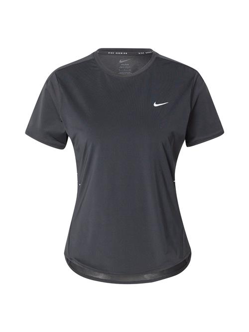 NIKE Funktionsbluse 'Swift'  lysegrå / sort
