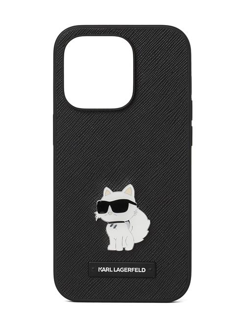 Karl Lagerfeld Smartphone-etui 'Ikon Choupette iPhone 16 Pro Max'  sort / hvid