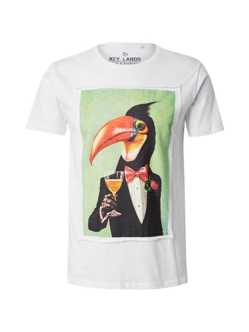Key Largo Bluser & t-shirts 'HORNBILL'  lysegrøn / orange / sort / naturhvid