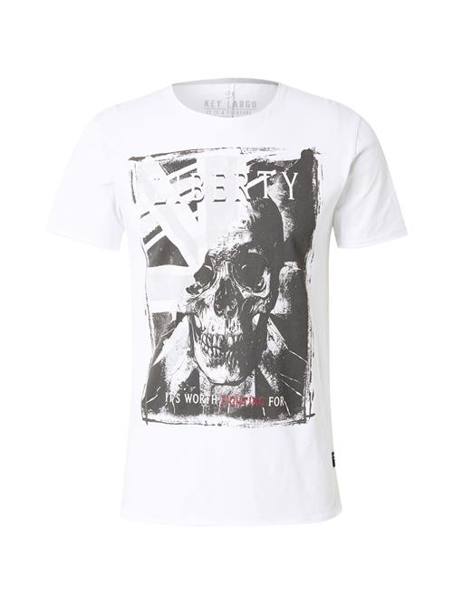 Key Largo Bluser & t-shirts 'Liberty'  grå / taupe / sort / hvid