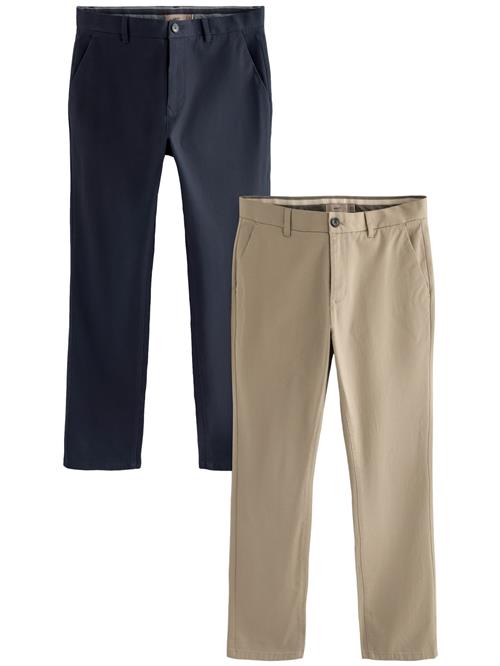 Next Lærredsbukser  mørkebeige / navy