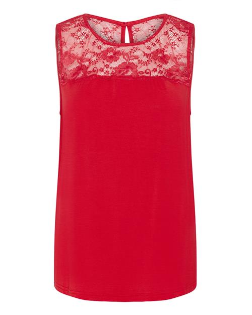 Cream Bluse 'Tippa'  cranberry