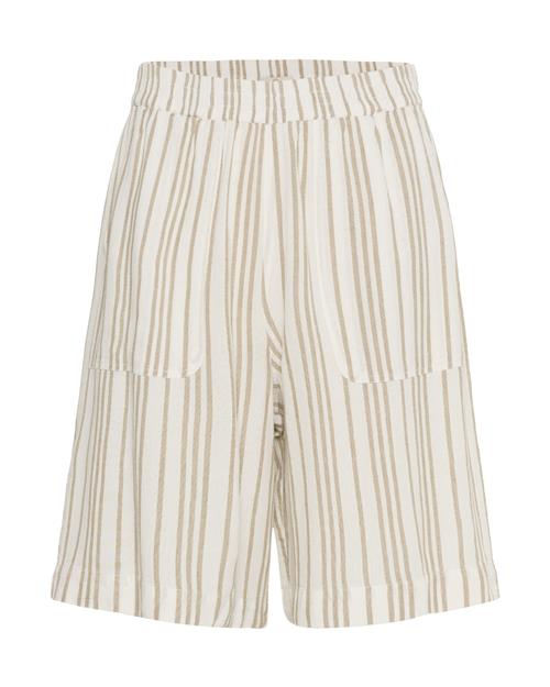 Kaffe Bukser 'Milia'  beige / hvid