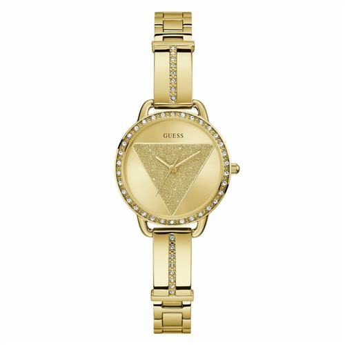 GUESS Analogt ur 'Tri Bellini'  guld / transparent