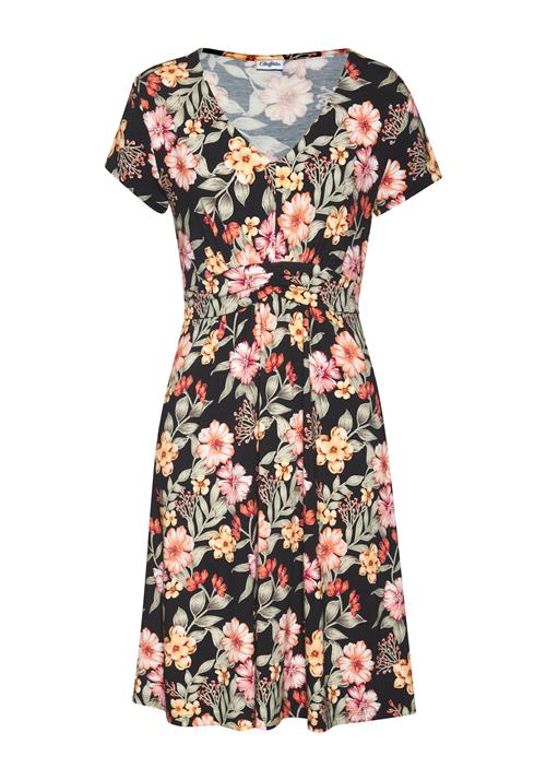 BUFFALO Sommerkjole  lysegrøn / pink / sort