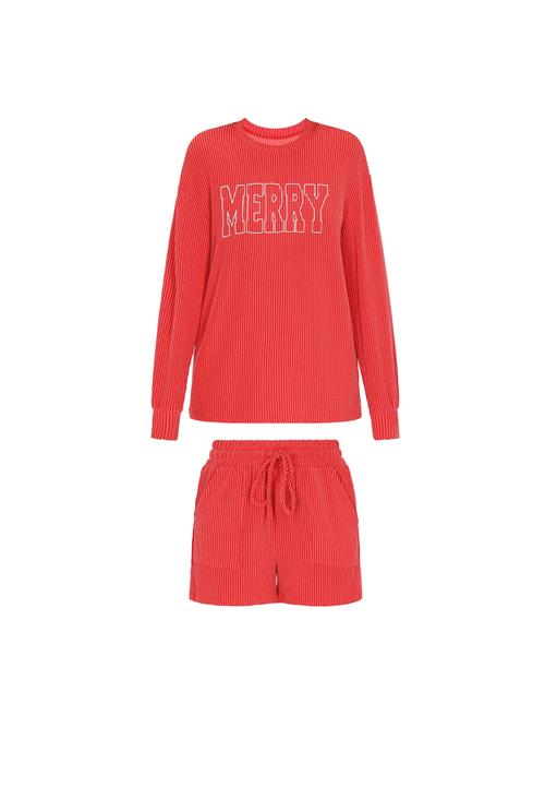 swirly Pyjamas  rød / hvid