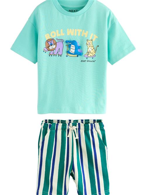 Next Sæt  cyanblå / grøn / blandingsfarvet / hvid