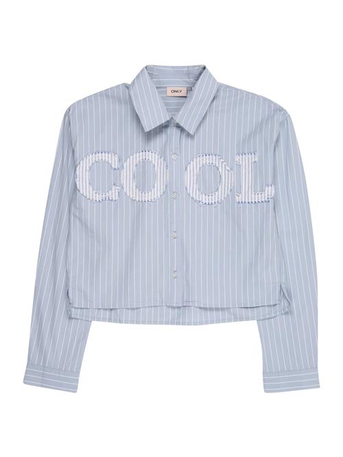 ONLY GIRLS Bluse 'Kogetta'  lyseblå / hvid