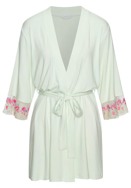 LASCANA Morgenkåbe  opal / pastelgrøn / pink