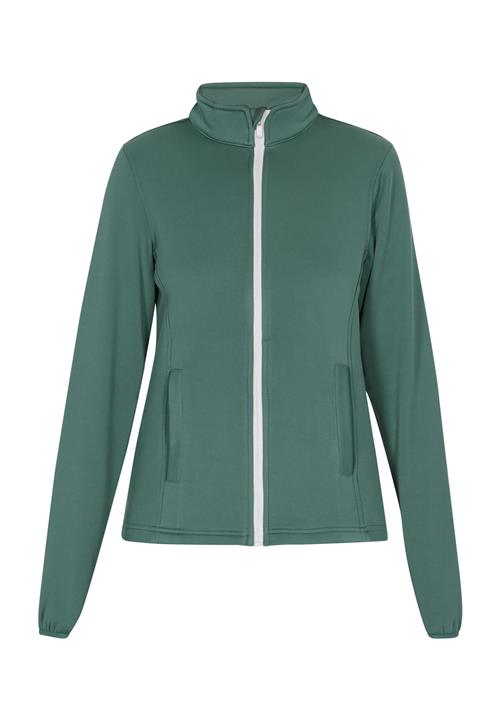 COSIMON Sweatjakke  smaragd / hvid