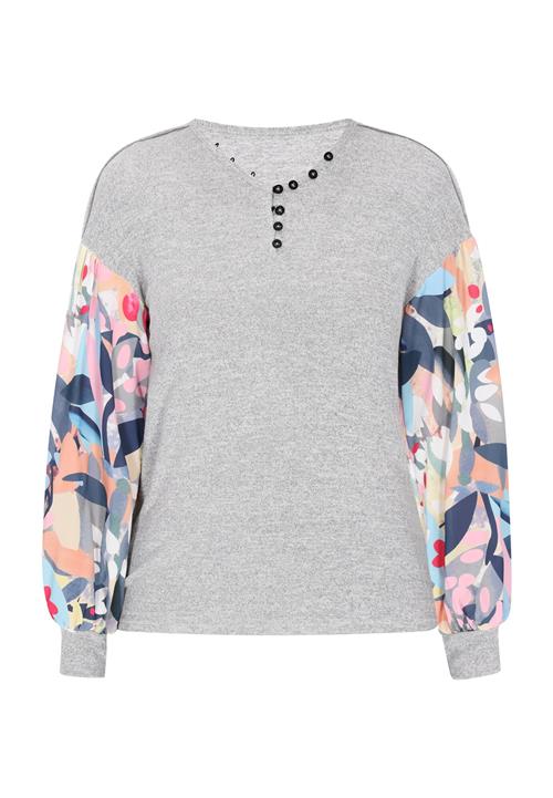 Usha Pullover 'Fashion Look'  marin / lysegrå / lyseorange / hvid