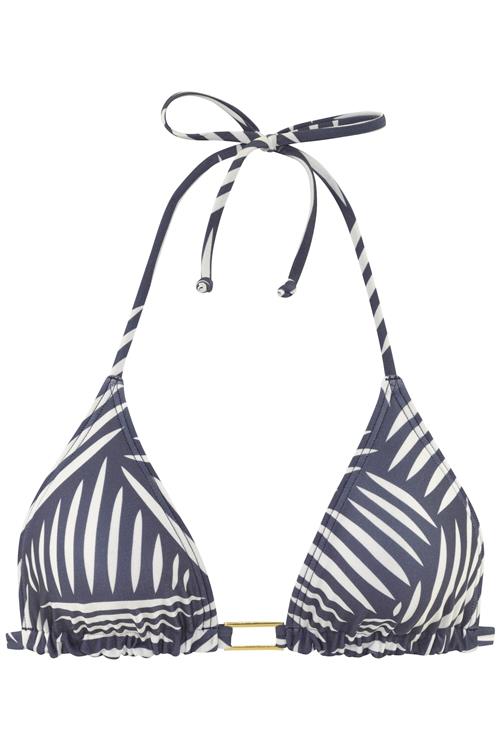 LASCANA Bikinioverdel  marin / hvid