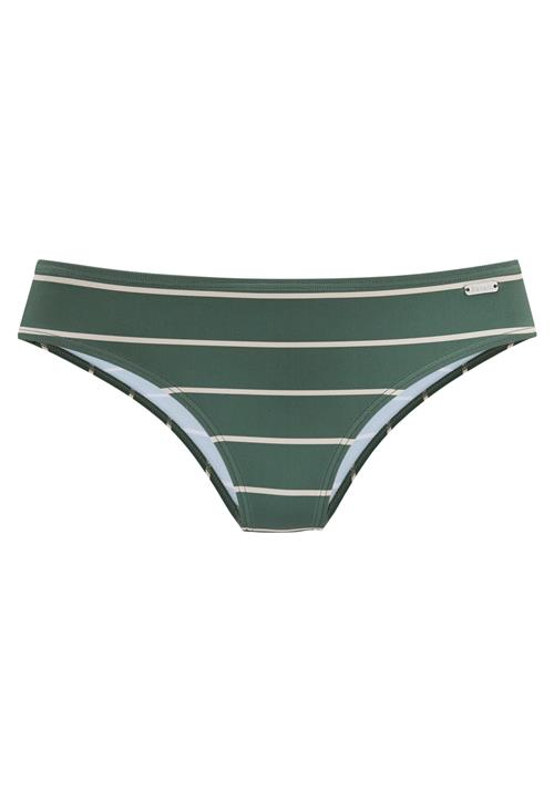 BENCH Bikinitrusse  creme / mørkegrøn