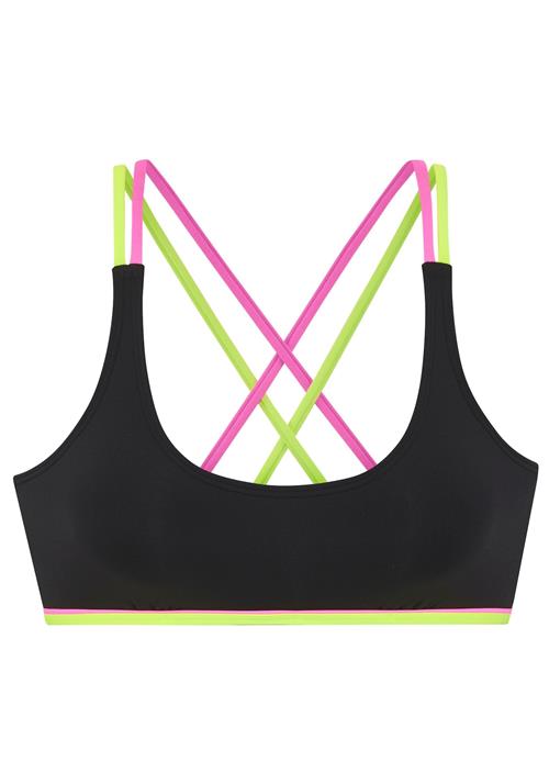 BUFFALO Bikinioverdel  lime / lyserød / sort