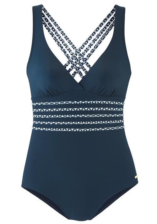 SUNSEEKER Badedragt  marin / hvid