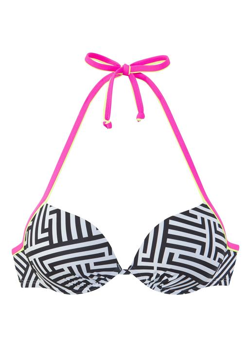 BUFFALO Bikinioverdel  gul / pink / sort / hvid