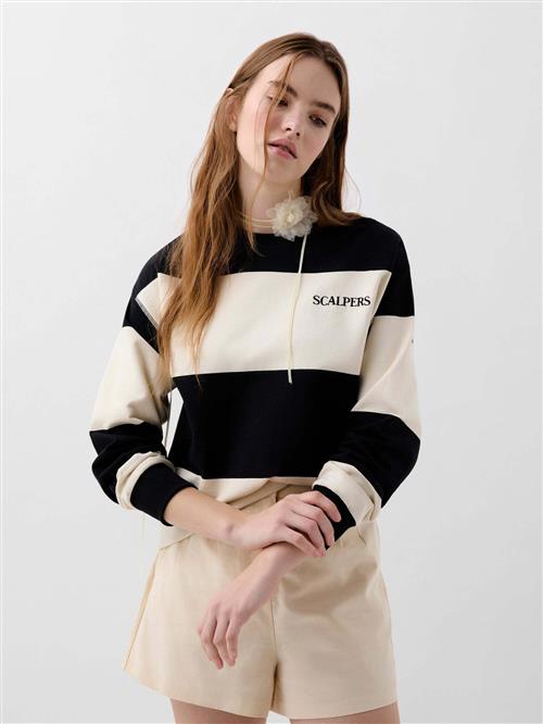 Scalpers Sweatshirt  beige / sort