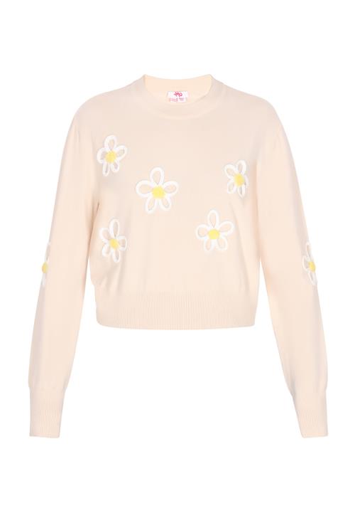 MYMO Pullover  lysegul / hvid / offwhite