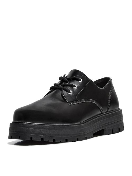 Bershka Snøresko  sort