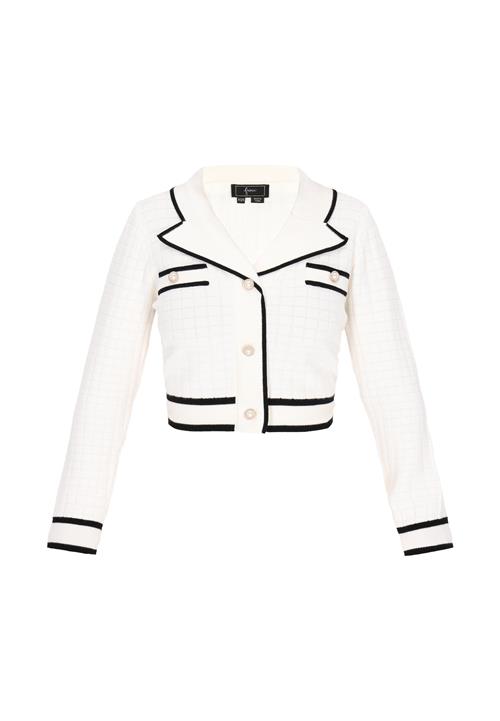 faina Cardigan 'Fashion Look'  sort / offwhite