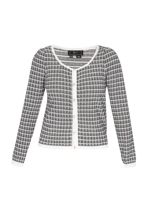 faina Cardigan 'Fashion Look'  sort / hvid