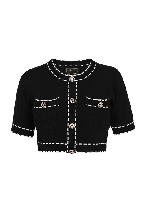 faina Cardigan 'Fashion Look'  sort / hvid