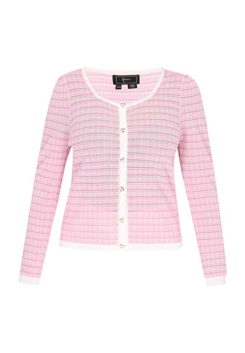 faina Cardigan 'Fashion Look'  rosé / hvid