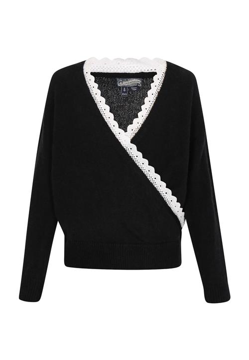 DreiMaster Vintage Pullover  sort / hvid