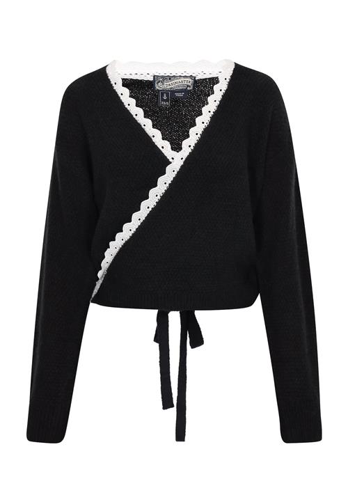 DreiMaster Vintage Cardigan  sort / hvid