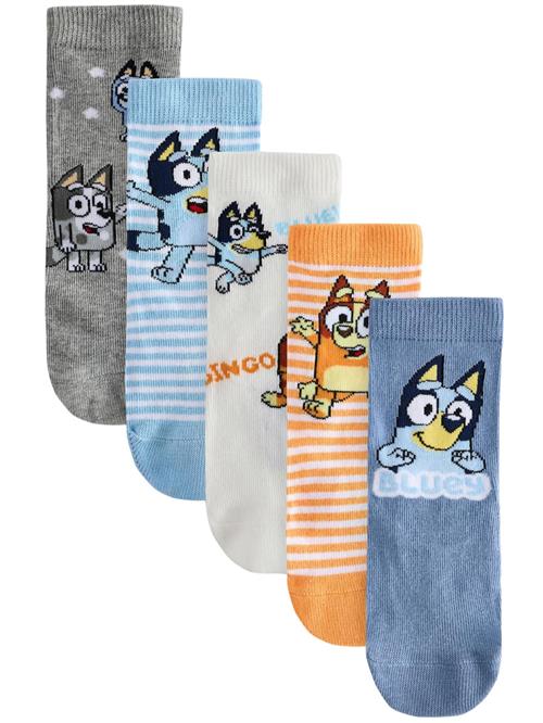 Next Sokker  safir / lyseblå / grå / mørkeorange