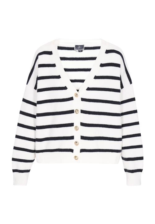 DreiMaster Maritim Cardigan  sort / hvid