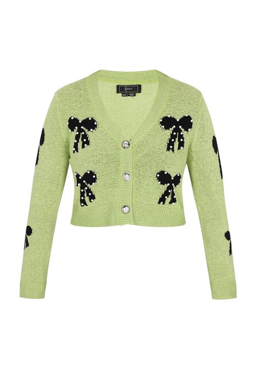 faina Cardigan  lysegrøn / sort