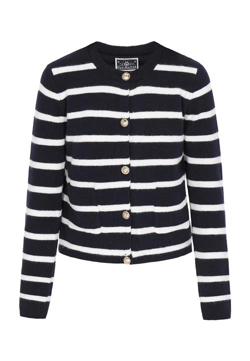 DreiMaster Maritim Cardigan 'Classic Look'  navy / hvid