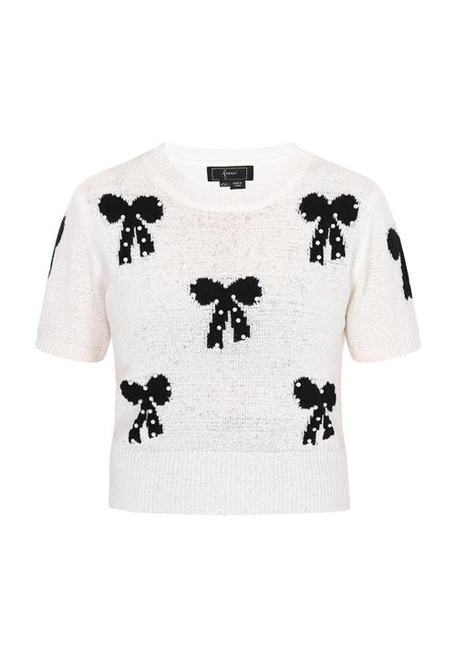 faina Pullover  sort / offwhite