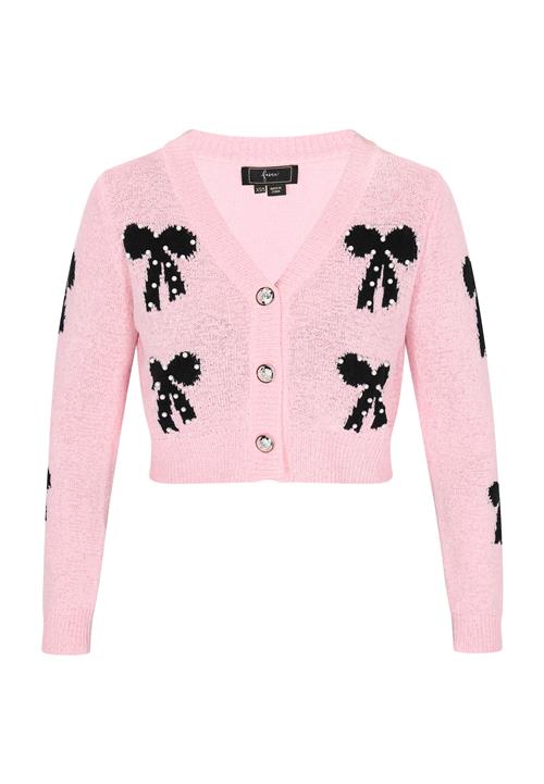 faina Cardigan  lyserød / sort