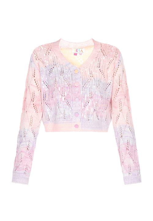 IZIA Cardigan  orkidee / lyselilla / lyserød / sølv