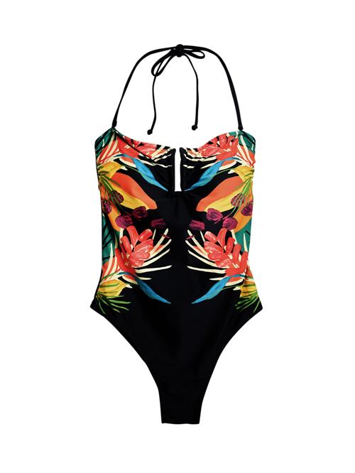 Desigual Badedragt  lyseblå / gul / sort