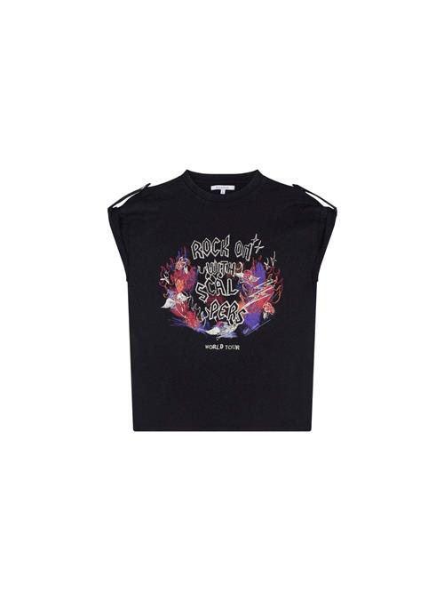 Scalpers Shirts 'Rock On'  mørkegrå / mørkelilla / rød / hvid