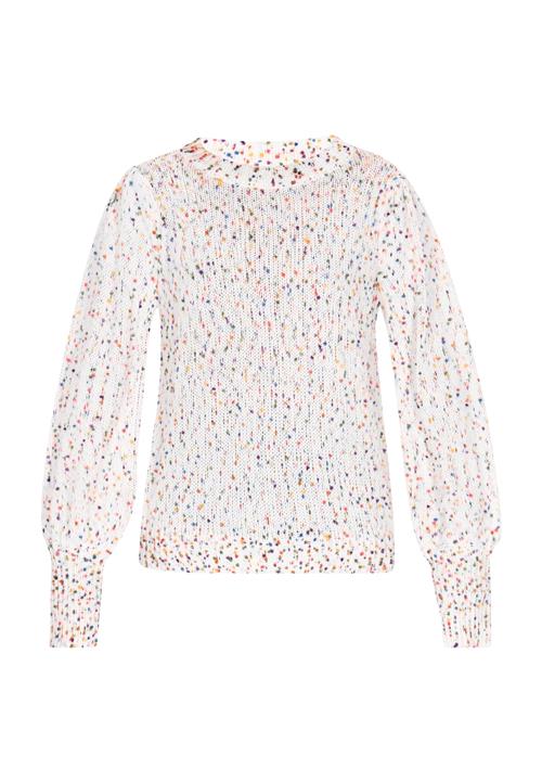 ebeeza Pullover 'Fashion Look'  beige / blå / mørkelilla / orange