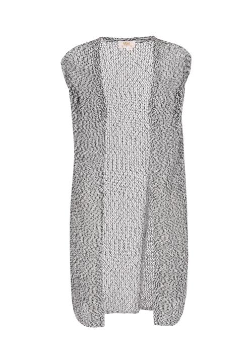 usha FESTIVAL Strikvest 'Fashion Look'  sort / hvid