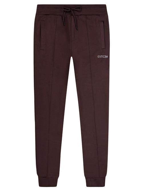 ESTEEM Bukser  mørkebrun / hvid