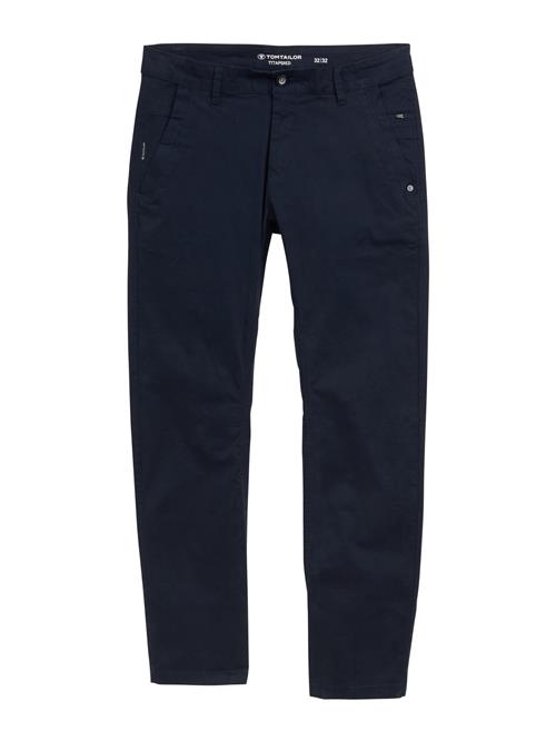 TOM TAILOR Lærredsbukser  mørkeblå