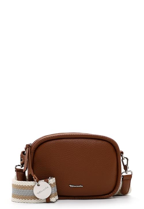 Tamaris Skuldertaske 'Felicitas'  brun / sølv