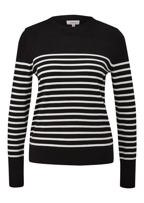 s.Oliver Pullover  sort / hvid
