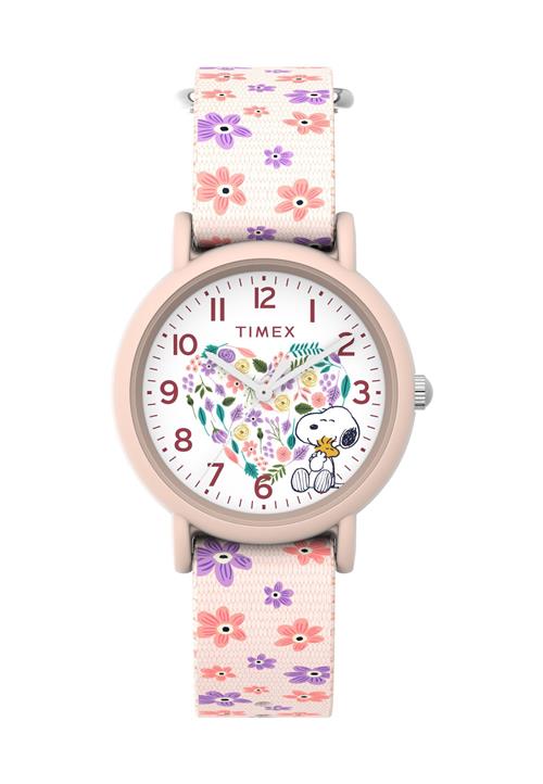 TIMEX Ur 'Timex x Peanuts Floral'  rosa guld / lilla / laks / lyserød