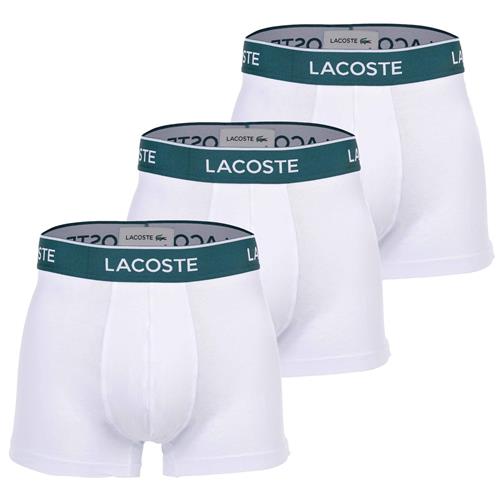 LACOSTE Boksershorts  lysegrå / mørkegrøn / hvid