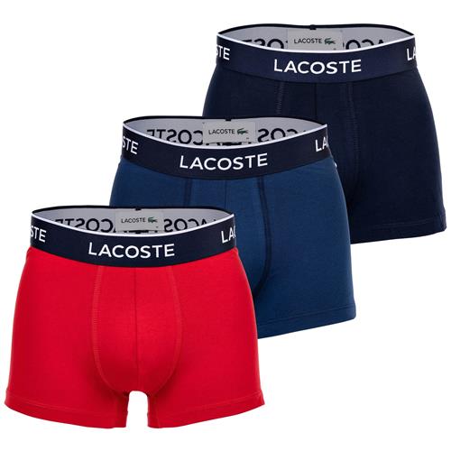 LACOSTE Boksershorts  navy / koboltblåt / rød / hvid