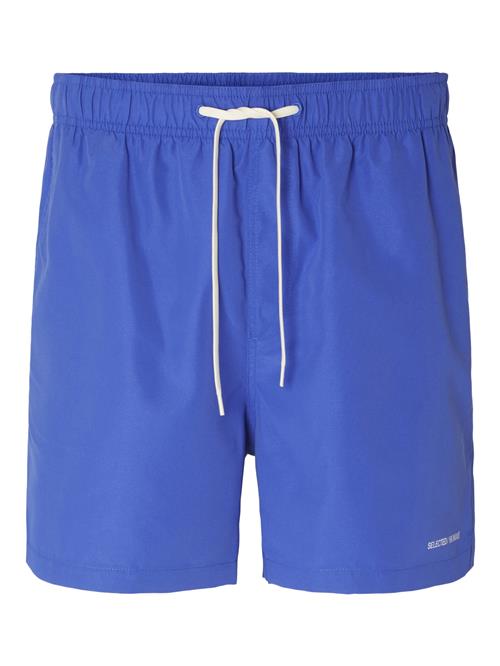 SELECTED Badeshorts 'SLHDane'  blå / hvid